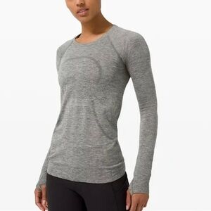 lululemon athletica Gray Long Sleeve Tee